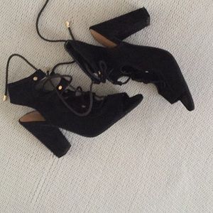 Black indigo heels